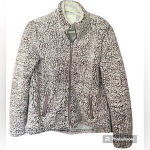 🔥🔥ALTERED STATE BROWN SHERPA ZIP UP JACKET